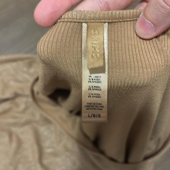 SKIMS Soft Lounge Shimmer Crew Neck Long Dress Size Large - Picture 4 of 9